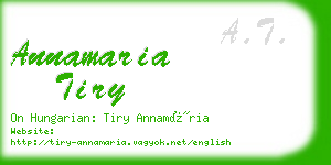 annamaria tiry business card